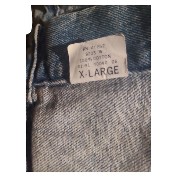 Vtg. 1991 Arizona Jean Co. Denim Jacket Mens XL Made In USA Rugged Distressed - Picture 6 of 16